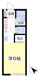 フォレストバレー桜ケ丘A ワンルームの間取図画像