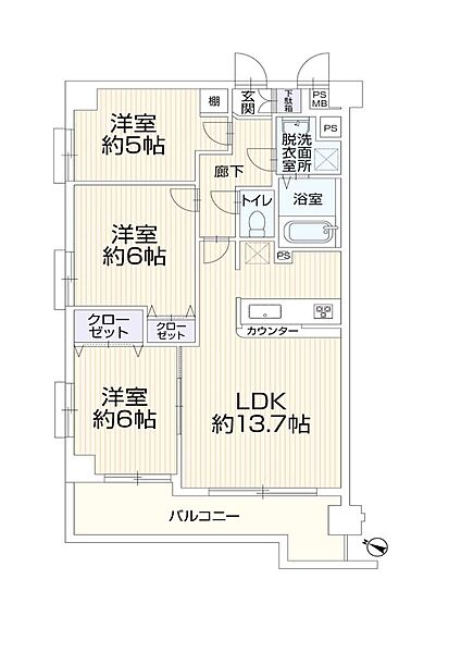 間取りを拡大表示