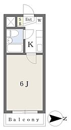 メゾンみすみ 1Kの間取図画像
