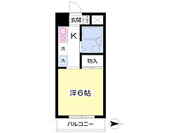 サンレジデンス小野 ワンルームの間取図画像