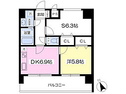 ルームス 1SDKの間取図画像