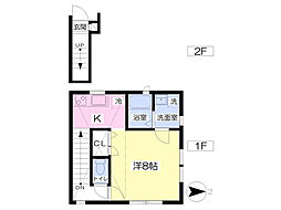 ルラーシェ ワンルームの間取図画像