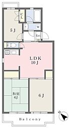 オークヒルズS 3LDKの間取図画像