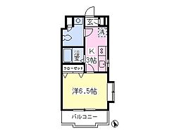 グランドール府中 1Kの間取図画像