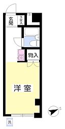 エスポワール南多摩 ワンルームの間取図画像