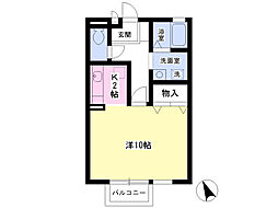ノートルシャトー ワンルームの間取図画像
