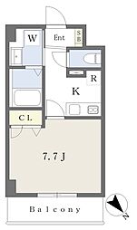 DOビル豊砂 1Kの間取図画像