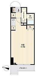 サイドワン ワンルームの間取図画像