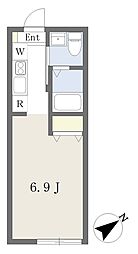 Lino幕張 1Kの間取図画像
