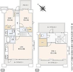 サンハイツ八千代台 3LDKの間取図画像
