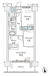 間取図画像 2LDK