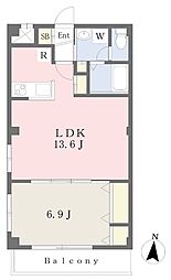 リトルズちば椿森 1LDKの間取図画像