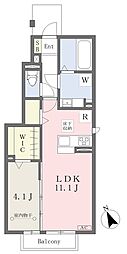 イハソラーナ 1LDKの間取図画像