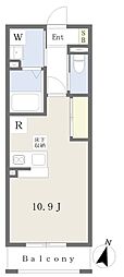 アンビシャス四街道 ワンルームの間取図画像