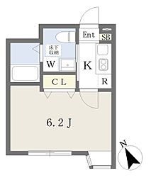 Foster津田沼 1Kの間取図画像