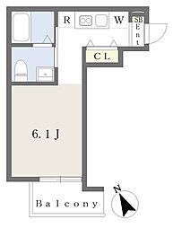 Ｆｏｓｔｅｒ津田沼 303 3階ワンルームの間取り