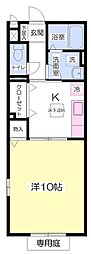 ロイヤルパイン 1Kの間取図画像