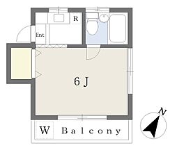 コーポフェアリー ワンルームの間取図画像