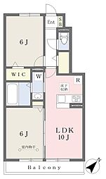 パティオ中国分弐番館 2LDKの間取図画像