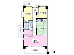 ディアコート下総中山 3LDKの間取図画像