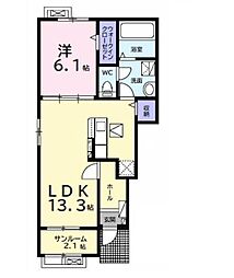 間取図画像 1LDK