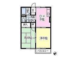 ウィンステージ 2DKの間取図画像