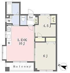 ヤスイビル 2LDKの間取図画像