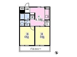 グレース・レジデンスカワマゴ2 2Kの間取図画像