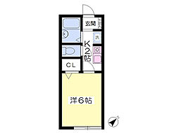 グランシャリオ 1Kの間取図画像