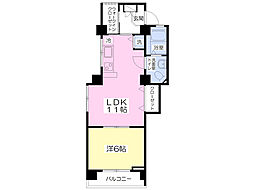 渡辺マンション 1LDKの間取図画像