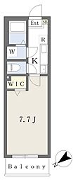 Kafuuuu 柏 1Kの間取図画像