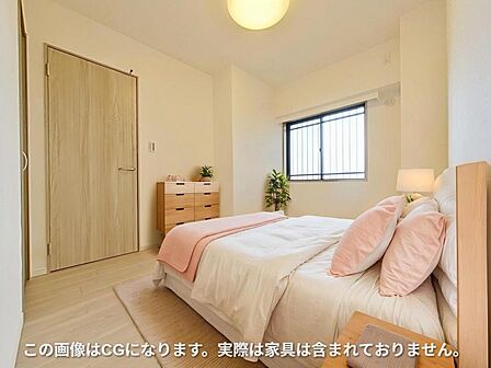クロスやフローリングを新調した洋室空間。シンプルな内装デザインで、お好みのインテリアを自由に配置できます。