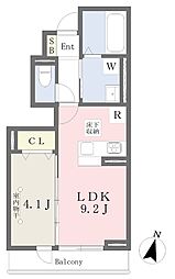 シャングリラ2 1LDKの間取図画像