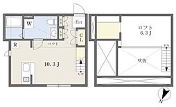 プリマソラーレ1 ワンルームの間取図画像