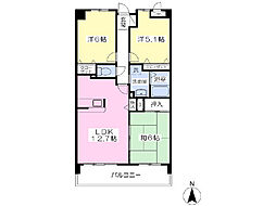 エクレール壱番館 3LDKの間取図画像