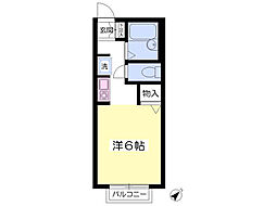 グリーングラス2 ワンルームの間取図画像