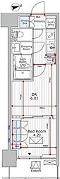 パークアクシス市川 1DKの間取図画像
