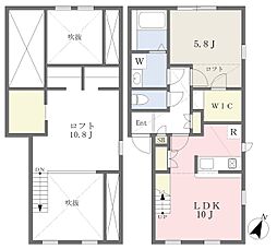 プリマソラーレ2 1LDKの間取図画像