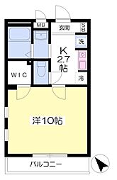 グランシャリオ南行徳 1Kの間取図画像