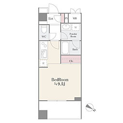 Lo.houseStyle ワンルームの間取図画像