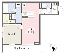 TAKE藤 1LDKの間取図画像