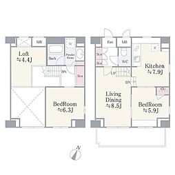 Lo.houseStyle 2LDKの間取図画像