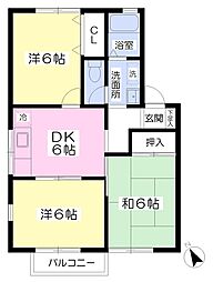 ルミエール 3DKの間取図画像