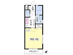 グラヴィータ東戸塚 1Kの間取図画像