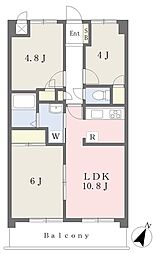 ディアコート戸塚 3LDKの間取図画像