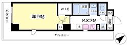 プランテーションベイヨネガハマ 1Kの間取図画像