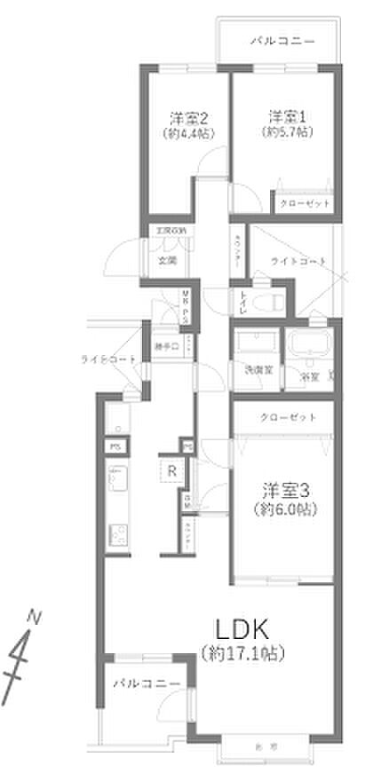 3LDK間取り♪