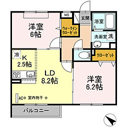 エクレール原宿 2LDKの間取図画像