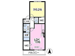 ナザレ館 1LDKの間取図画像