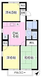マイコーポ 3DKの間取図画像